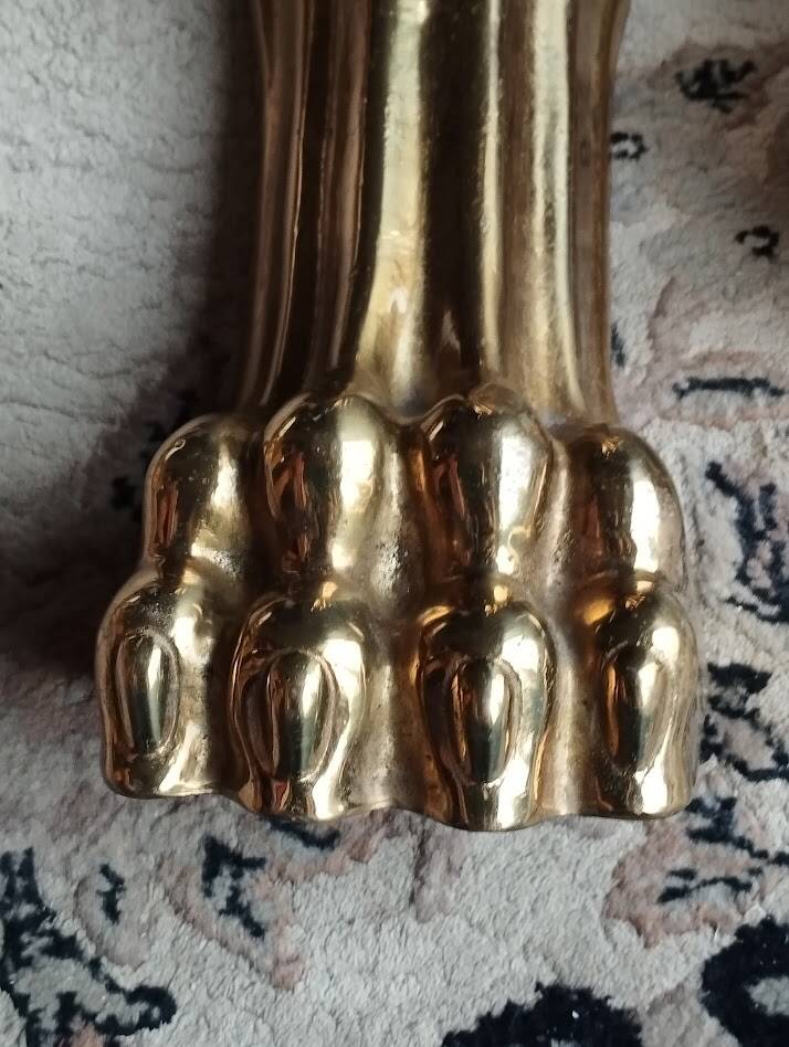 Set of 4 solid bronze furniture legs – new