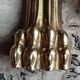 Set of 4 solid bronze furniture legs – new