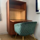 SwissTeak solid teak secretary from the 60s