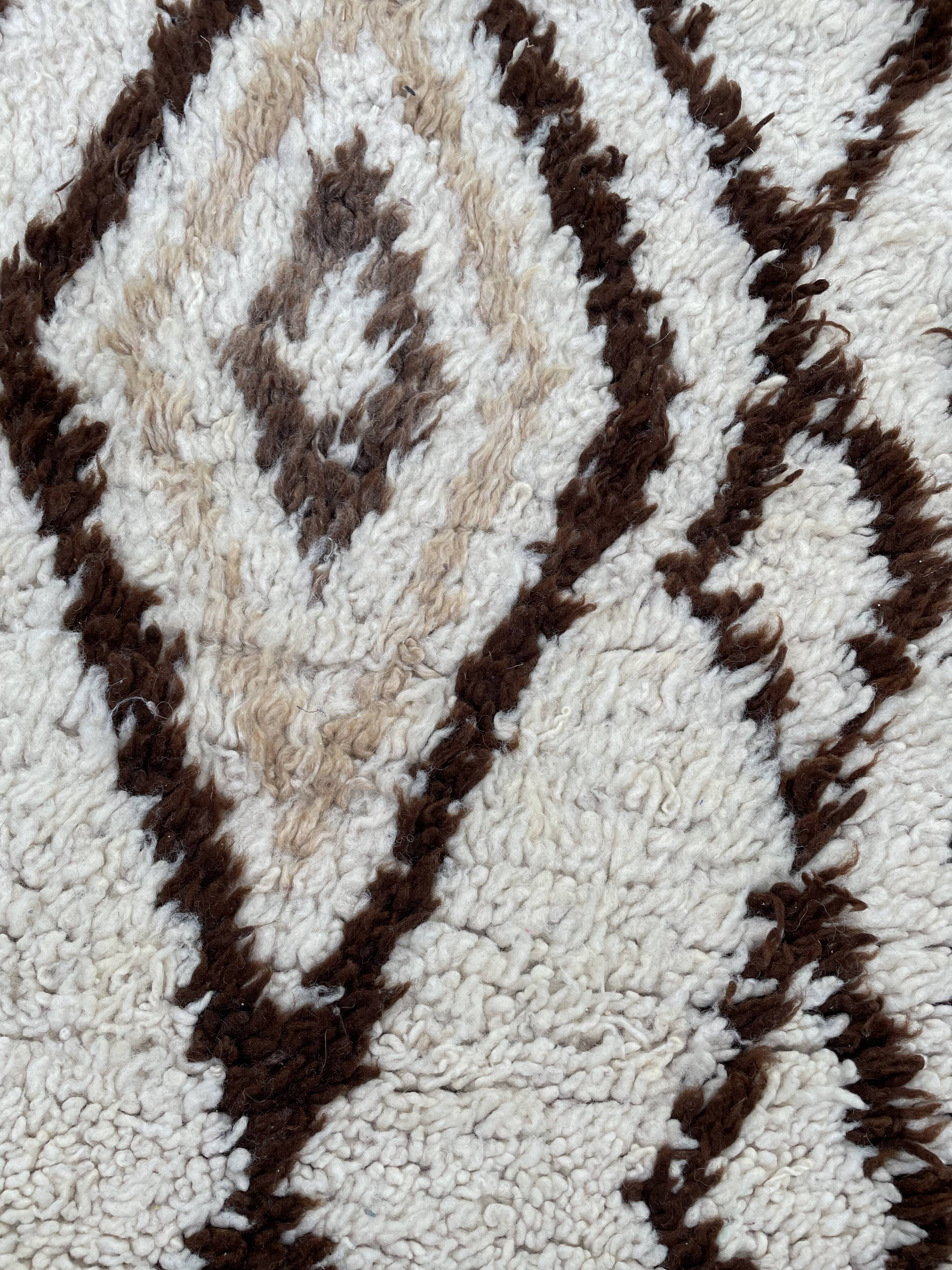 Tapis berbere beni ouarain vintage 70x170 cm
