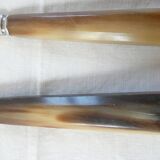 Art Deco horn walking knife set (2 knives, 12 large and 12 small)