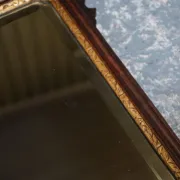 Antique Chippendale Wall Mirror in Gilded Wood with Phoenix, 1760s