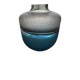 Vase style Lalique blue tones