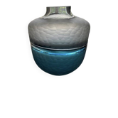 Vase style Lalique tons bleus