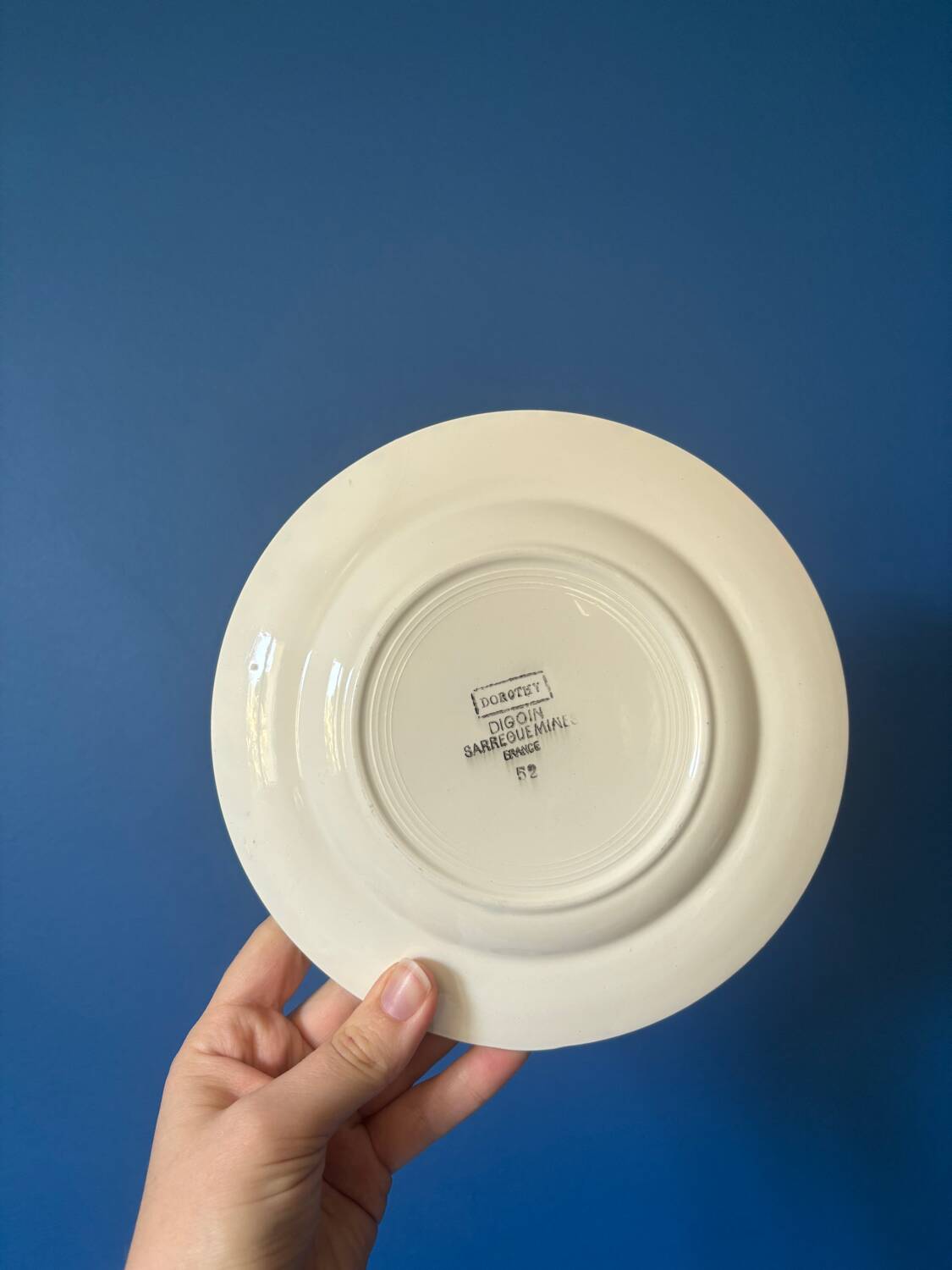 Set of 6 Digoin Sarreguemines dessert plates – Dorothy model – v