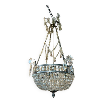 Louis XVI basket chandelier
