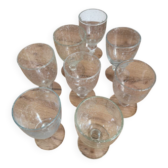 Set of 8 glasses in Biot