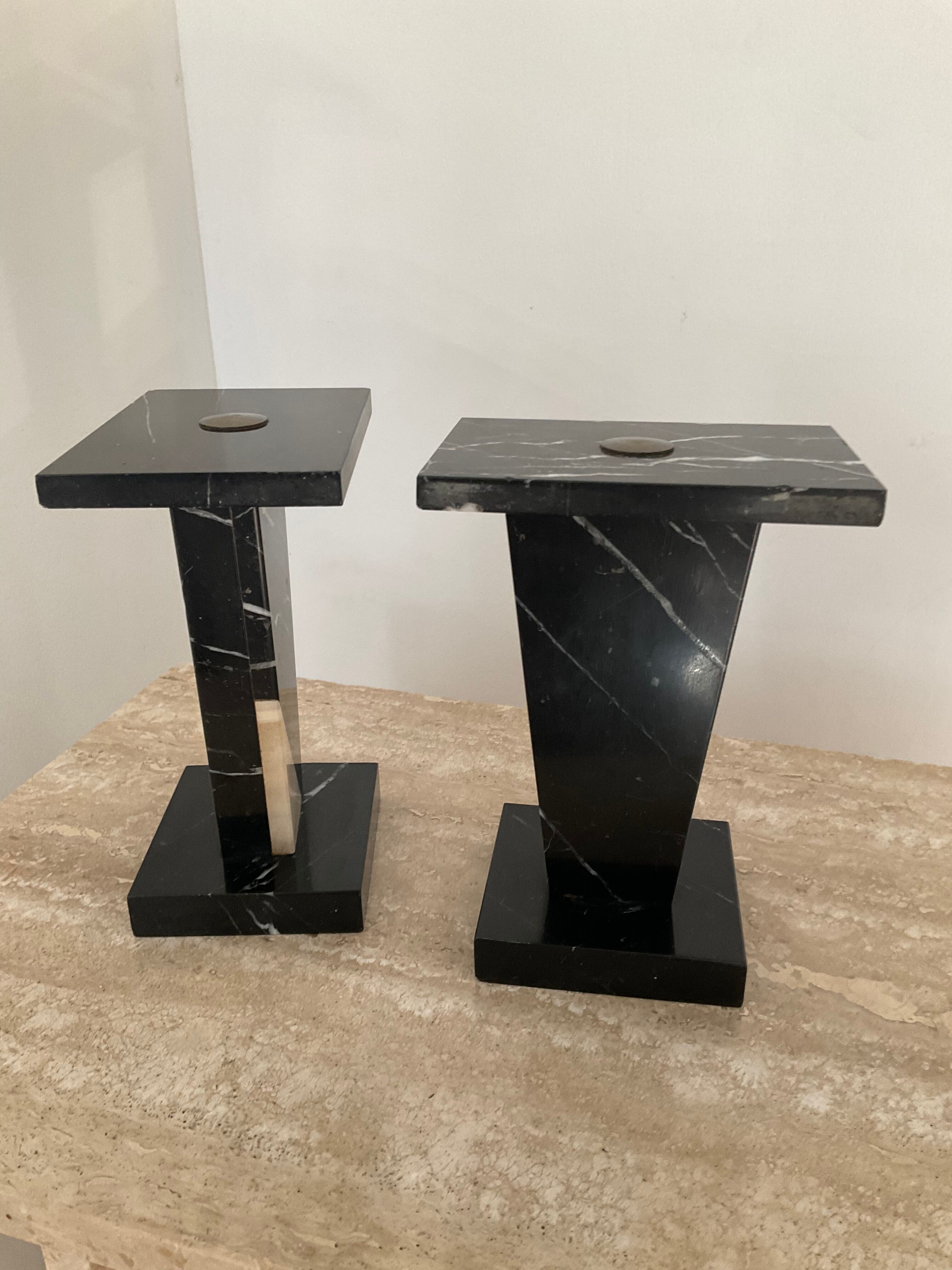 Pair of Art Deco marble bookends