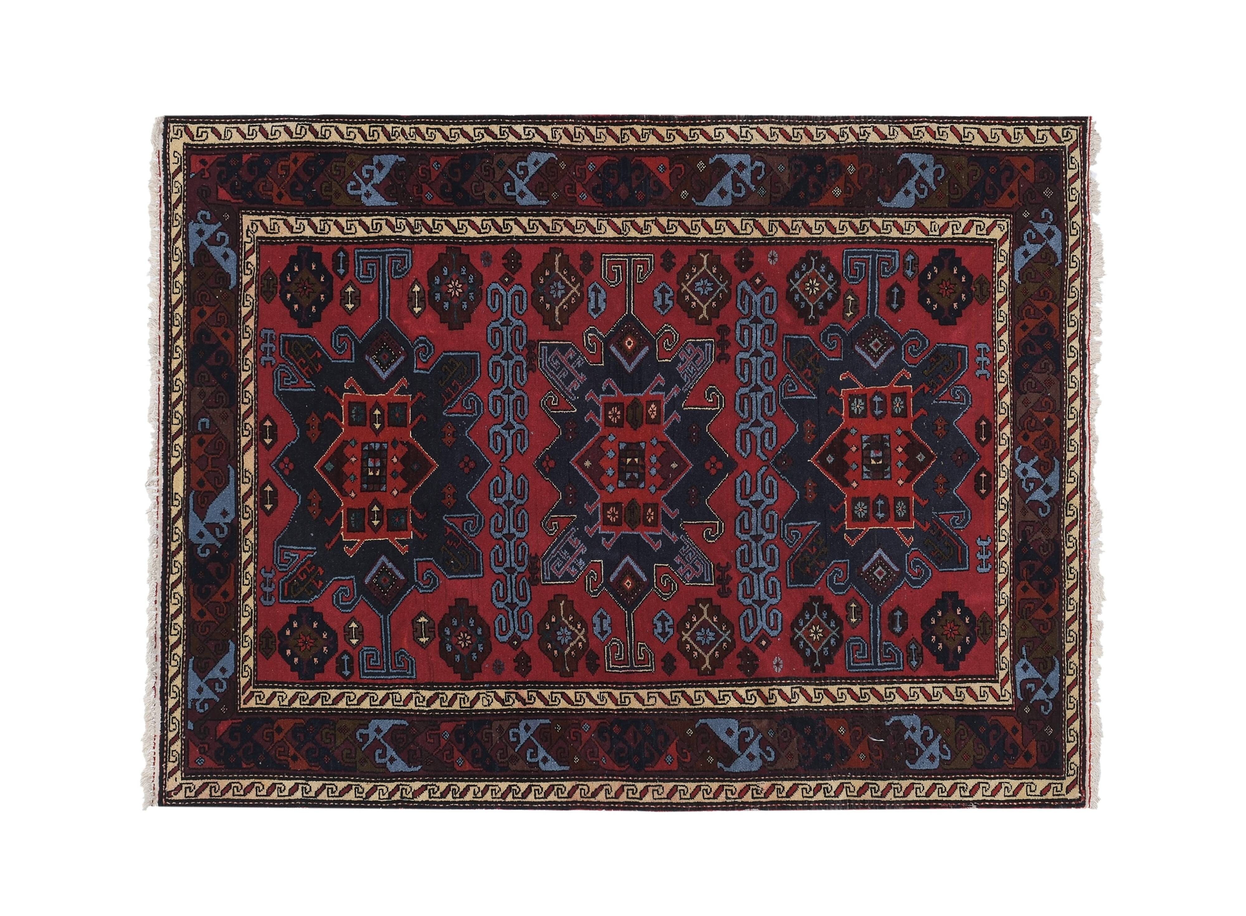 Vintage Turkish Oushak Handwoven Rug 130x173 cm
