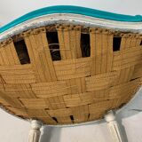 Pair of Louis XVI convertible armchairs