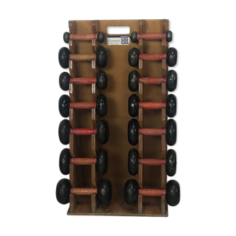 14 dumbbells