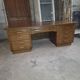 Bureau ministre XXL en chêne , 220 × 95 cm