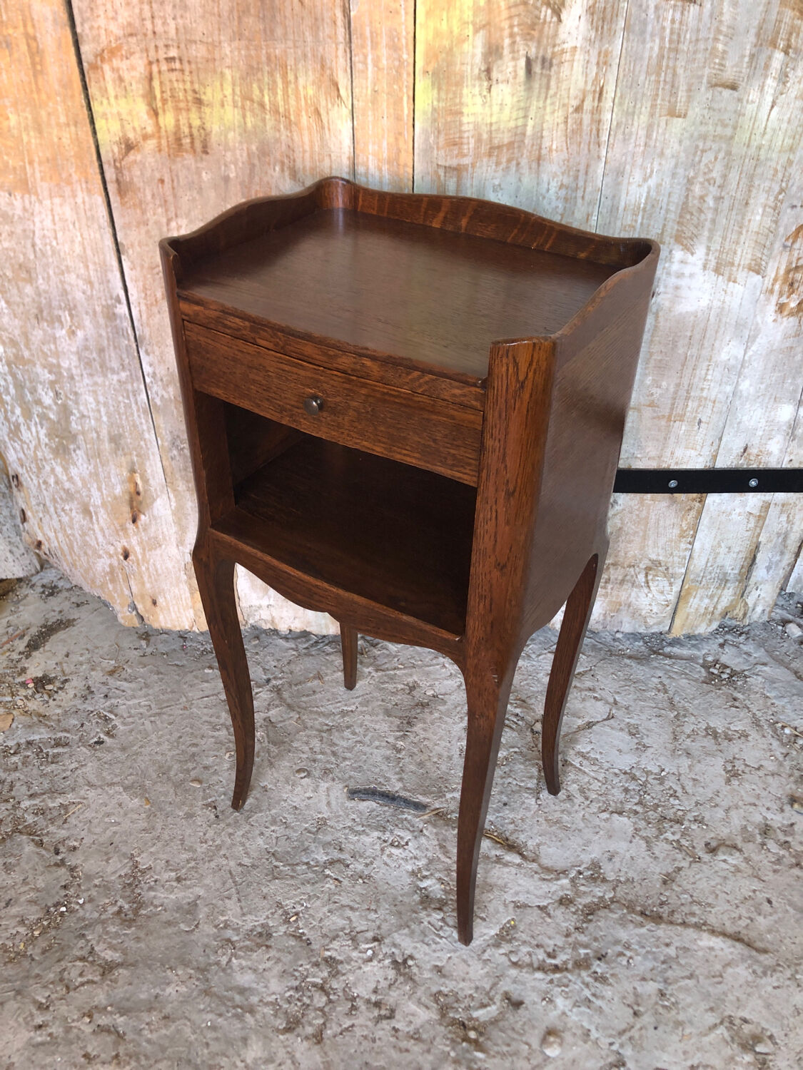 Bedside table night Louis XV vintage wood