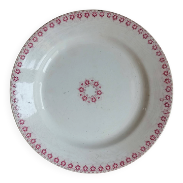 Plat de service terre de fer Hippolyte Boulenger & Cie Choisy-le-Roi