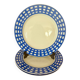 Lot de 3 assiettes à dessert Guy Degrenne Paréo bleu