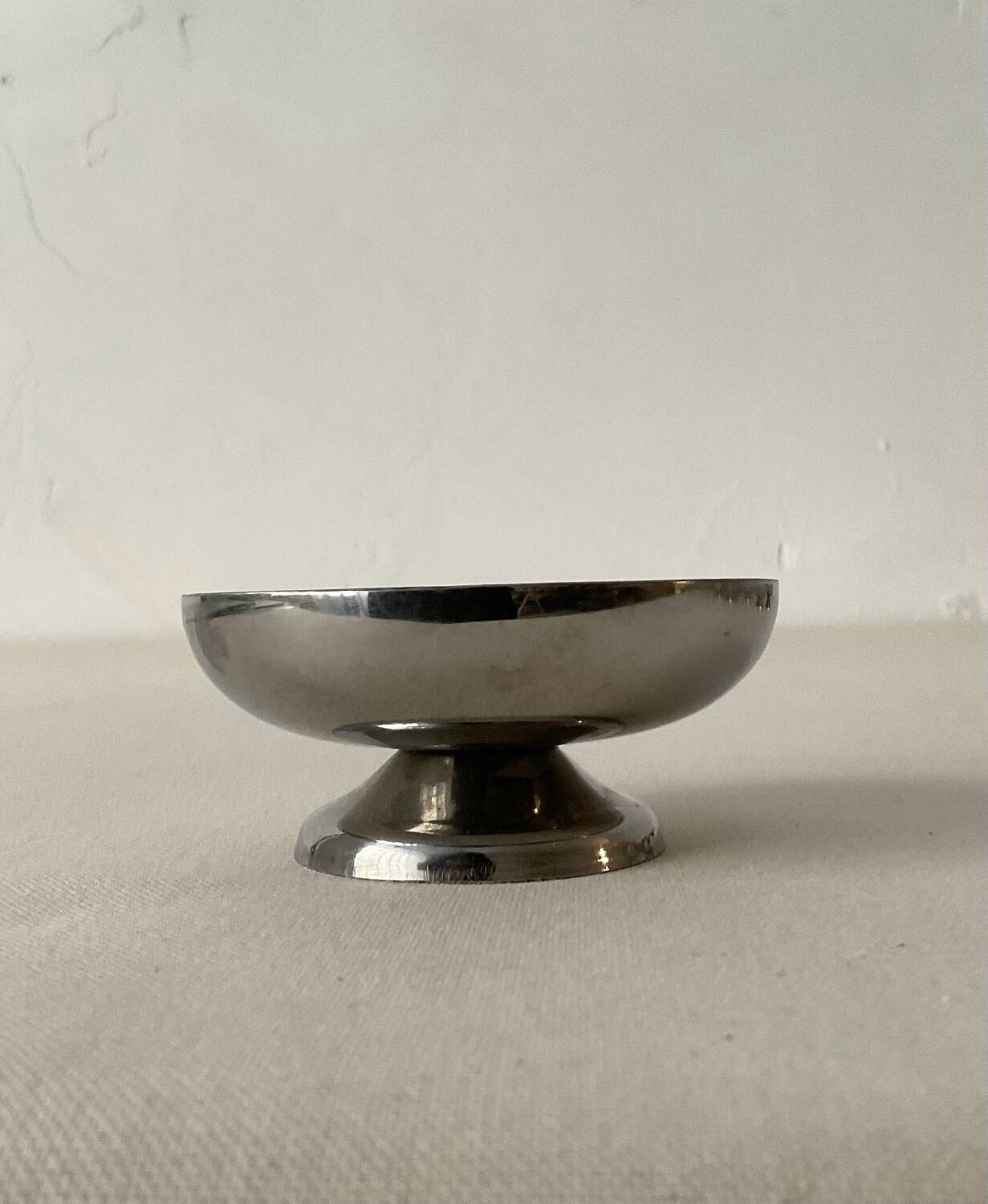 Set of 8 vintage stainless steel bowls – Dessert bowls / gl