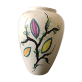1950s floral vase