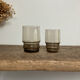 10 small vintage handmade glasses