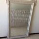 Large mirror with molding skated in gray 146 x 93 cm