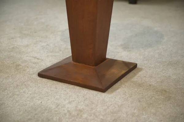 Guéridon en placage de sapelli art déco 1940’s