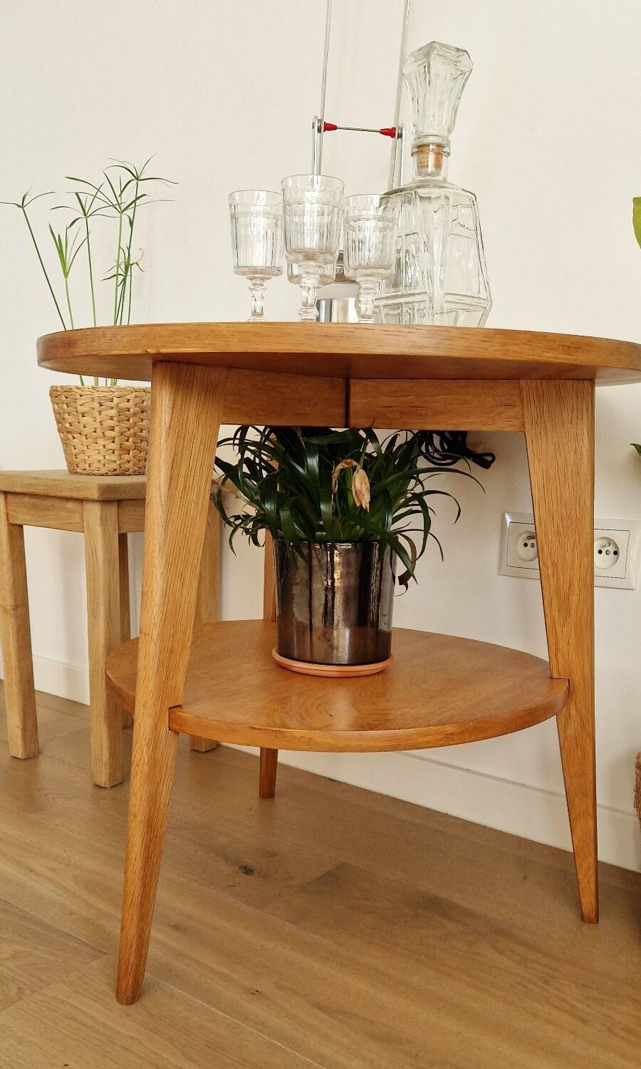 Scandinavian style side table from the 50s