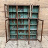 glass library in Burmese teak