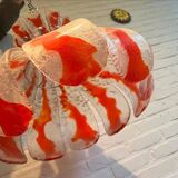 Vintage murano glass flower lamp for mazzega