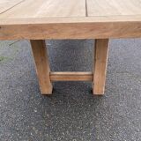 Renovated farmhouse table in solid oak from the 18th century, 240cm.