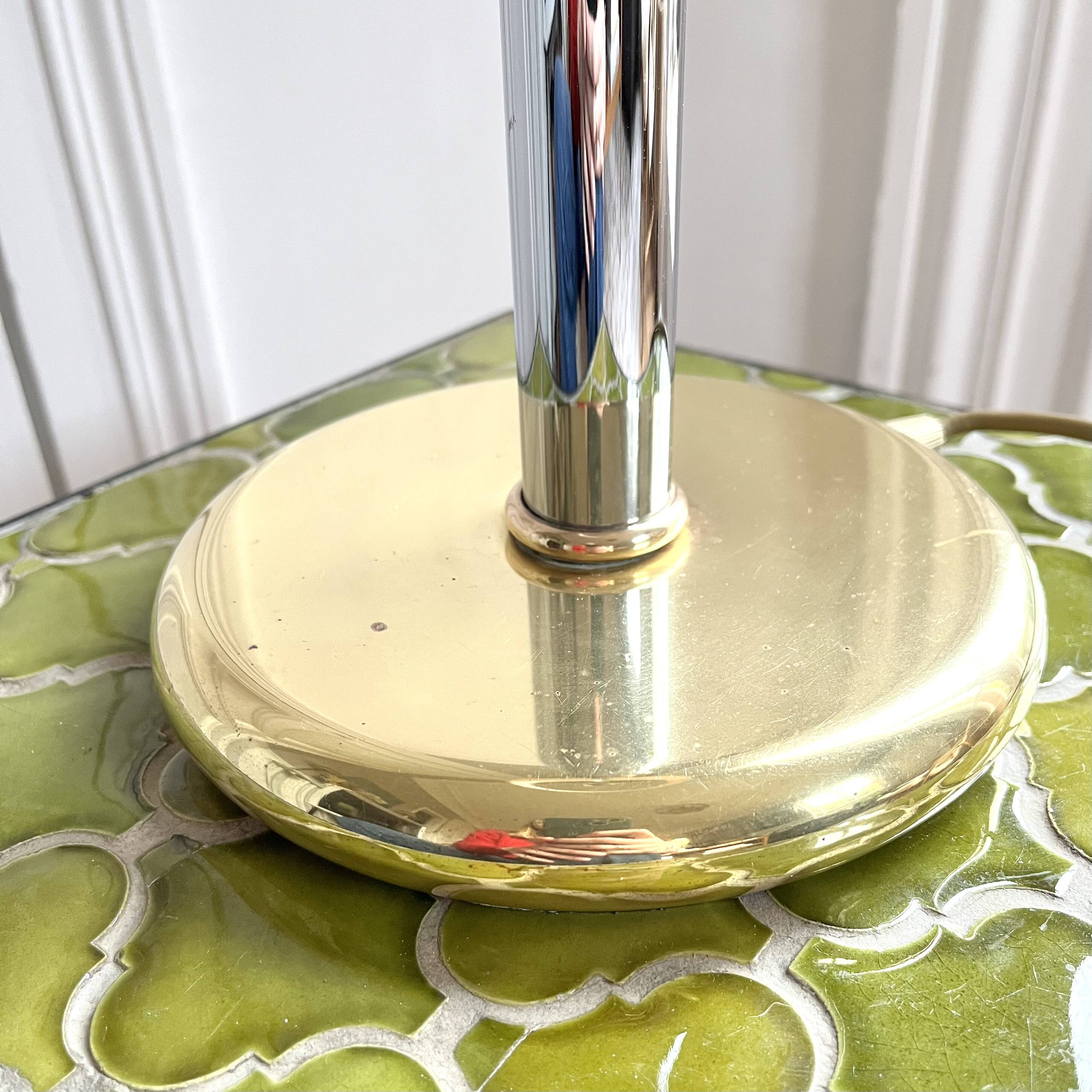 Italian chrome lamp base from the 70s/80s