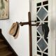 Wooden coat rack on foot