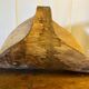 Antique Carved Wood Basket Vintage #C622