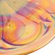 Art Deco Orange Cake Dish Mother of Pearl Pastry Dish Depression Glass