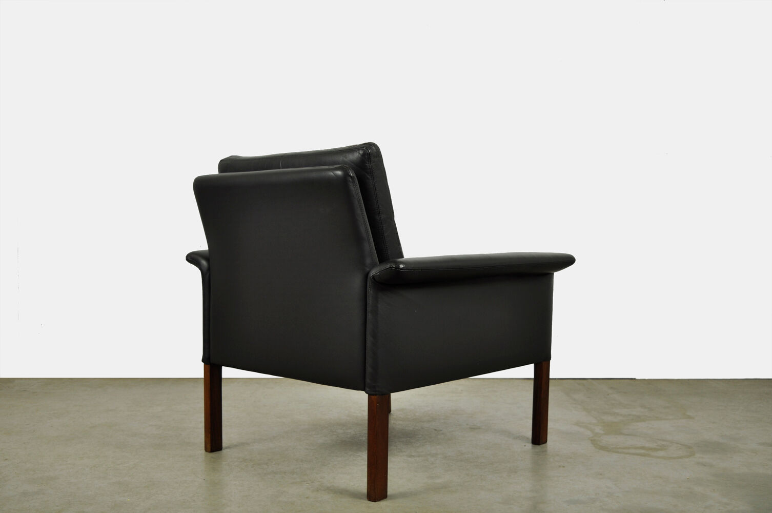 Leather armchair by hans olsen, denmark 1960s
