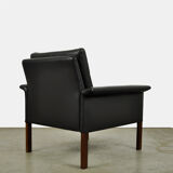 Leather armchair by hans olsen, denmark 1960s