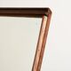 Scandinavian teak vanity table with integrated mirror, 1960s