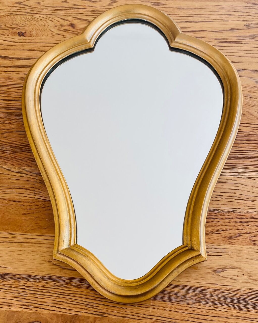 Miroir ancien en bois doré 52x35cm