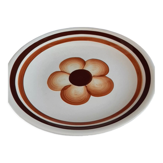 Flat round dish Gien de France