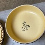 Vintage 1960s HB Quimper ceramic butter cheese box