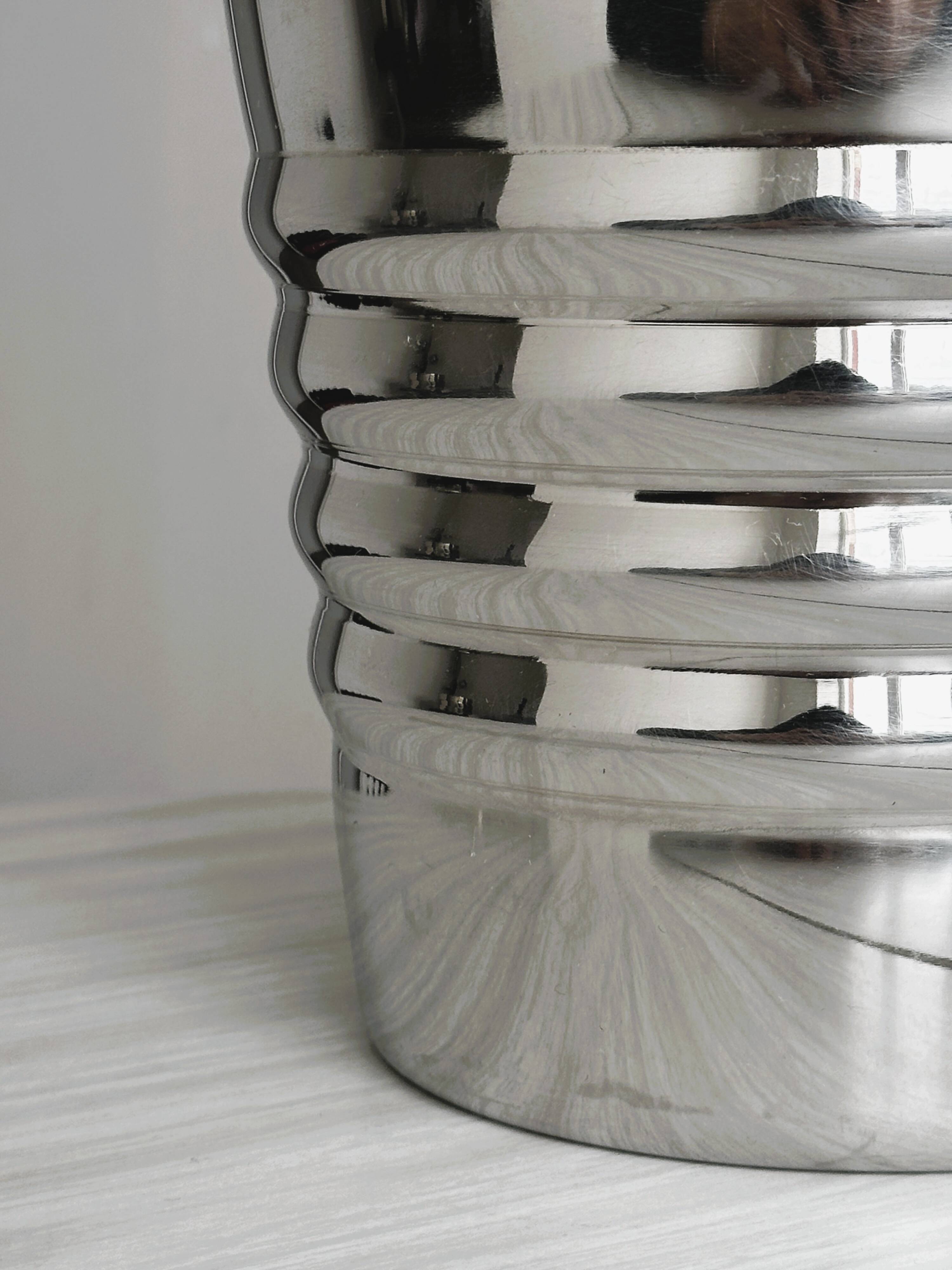 vintage stainless steel champagne bucket
