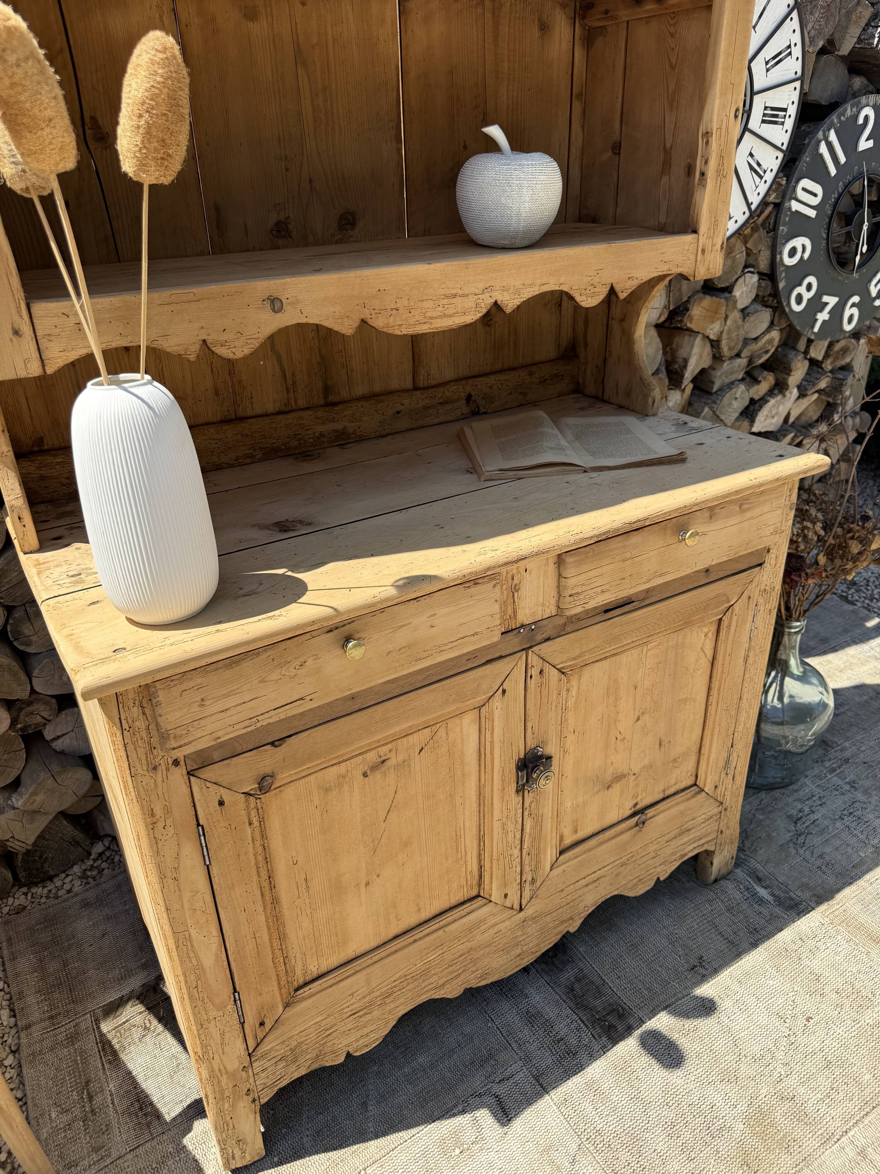 Solid wood sideboard / Two-body buffet