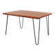 Table de salle à manger en teck vintage Mid Century Design 60's 70's hairpins
