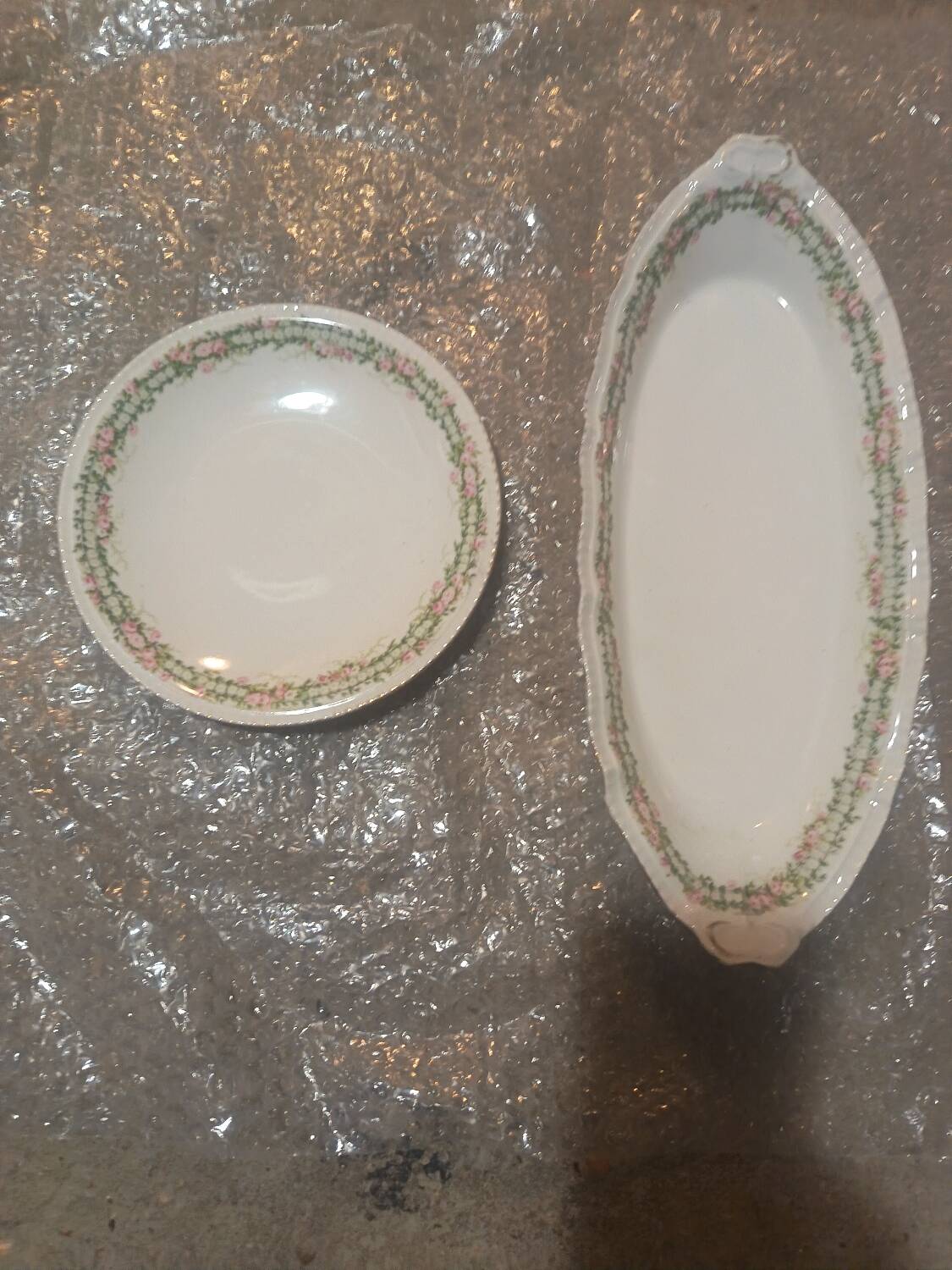 Set of 2 Limoges dishes