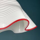 Murano glass Fazzoletto pendant, Italy, 1970s