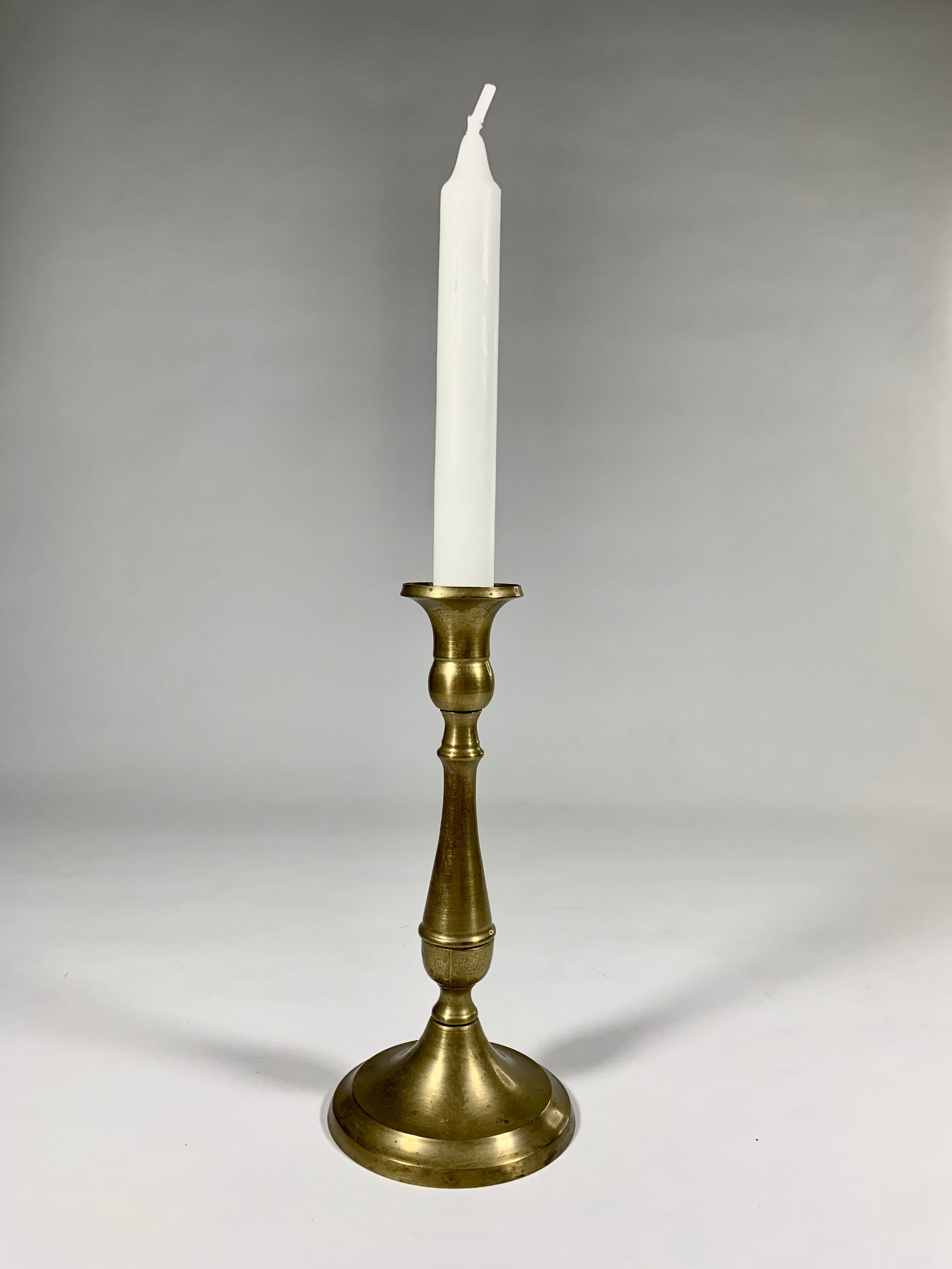 Candlestick in patinated gilded copper late nineteenth century