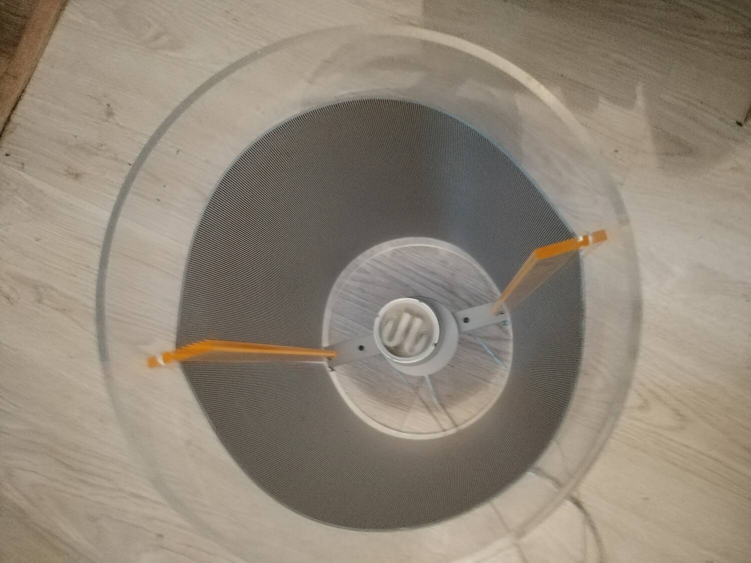 Designer plexiglass pendant light