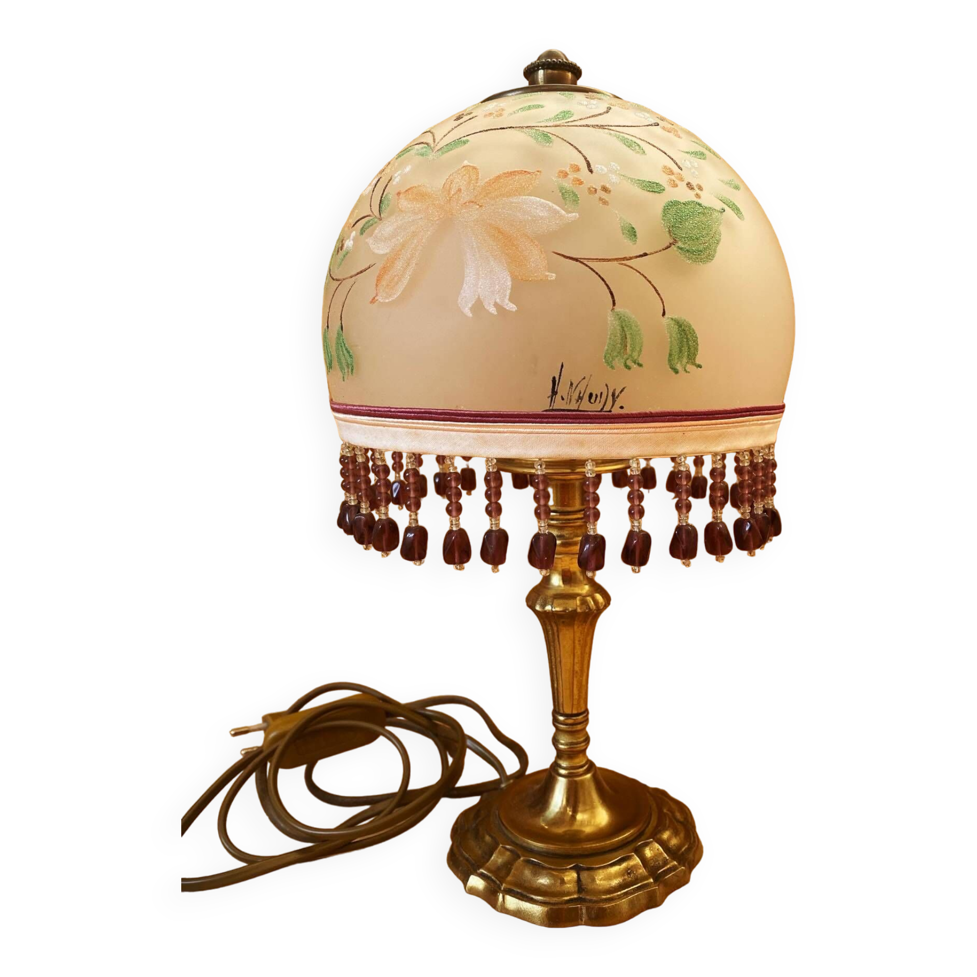 Bedside lamp signed Annick Naudy