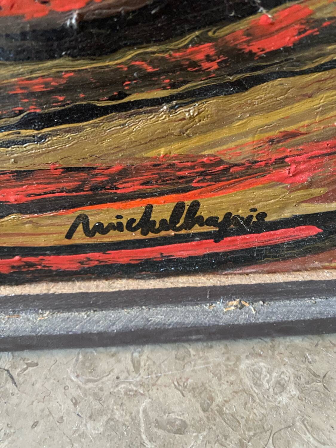 Natural landscape signed in 1991