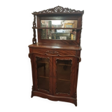 Small mahogany cabinet from the Napoleon III period, in its original 19th-century condition.