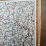 Printed in 1928, map of Luxembourg