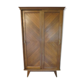 Armoire penderie à portes coulissantes des années 50